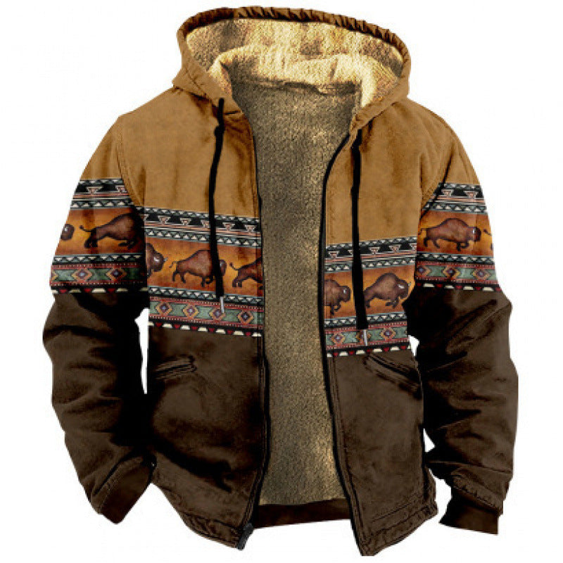 Drune | Hoodie Wollmix - Relaxed Fit Boho Stil
