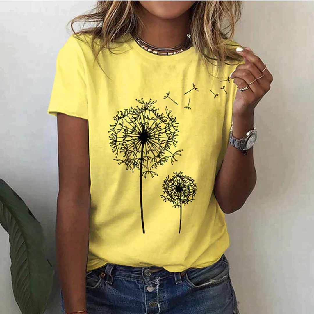Drune | T-Shirt mit Kurzarm Bedruckt Lässig