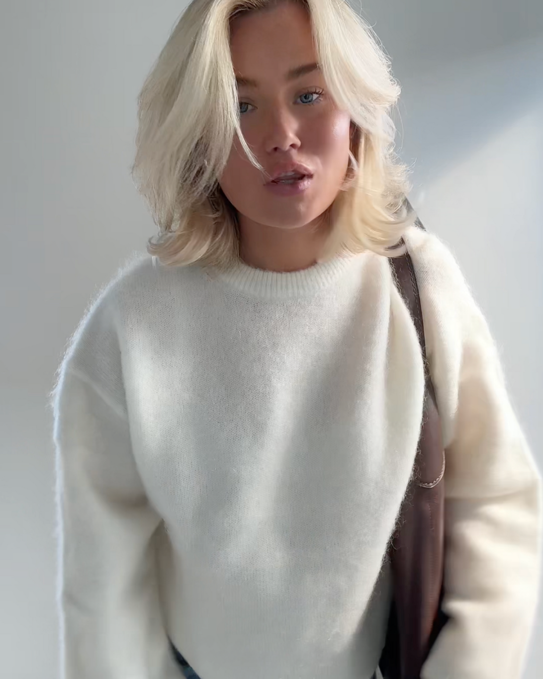 Drune | Mohair Mischpullover mit Rundhalsausschnitt