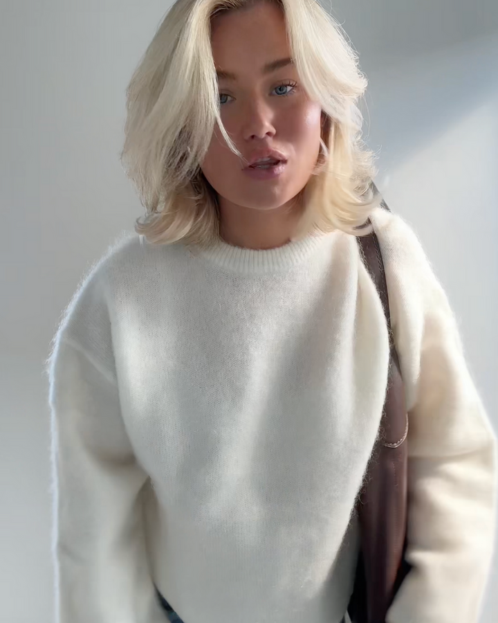 Drune | Mohair Mischpullover mit Rundhalsausschnitt