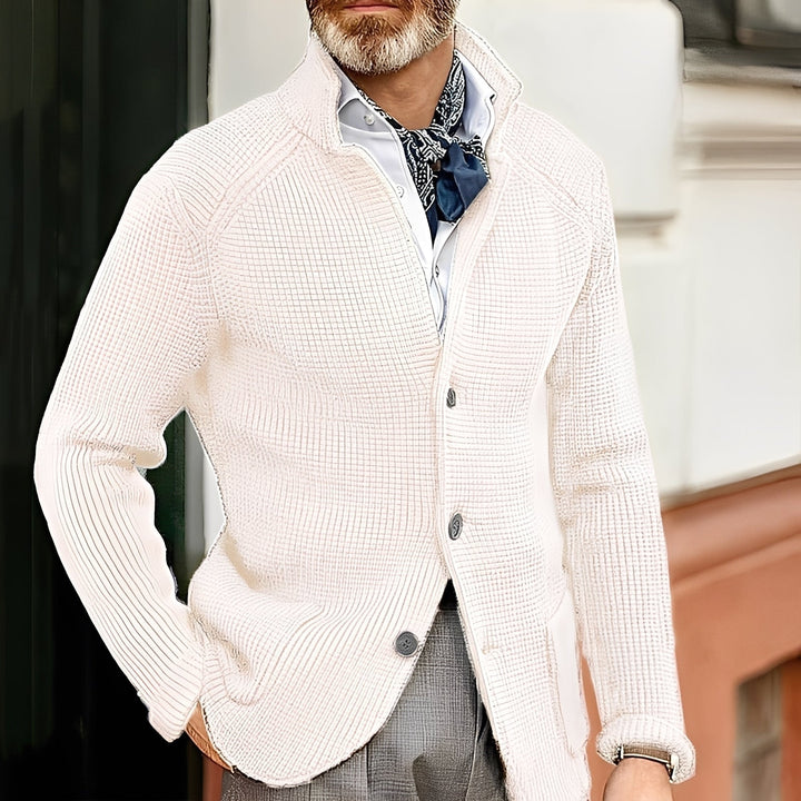 Drune | Stylischer Cardigan mit Stehkragen für Männer