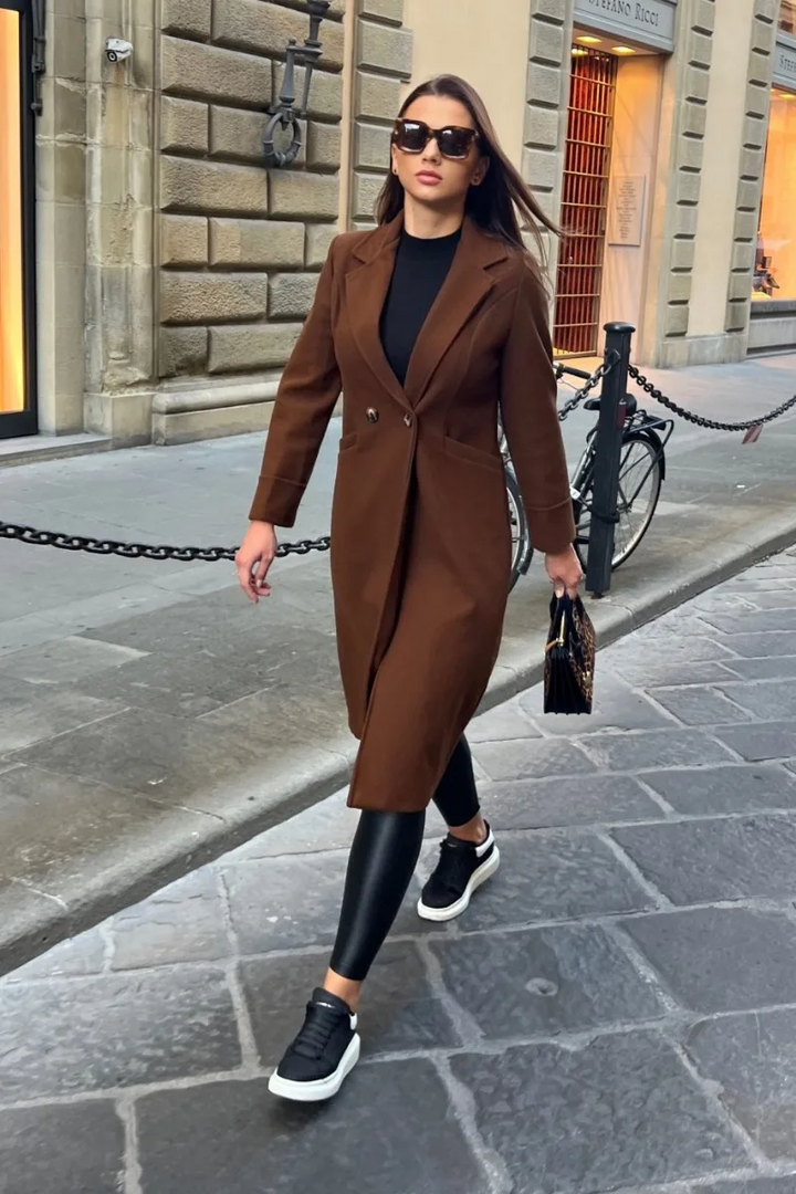 Drune | Klassischer Langer Trenchcoat mit
