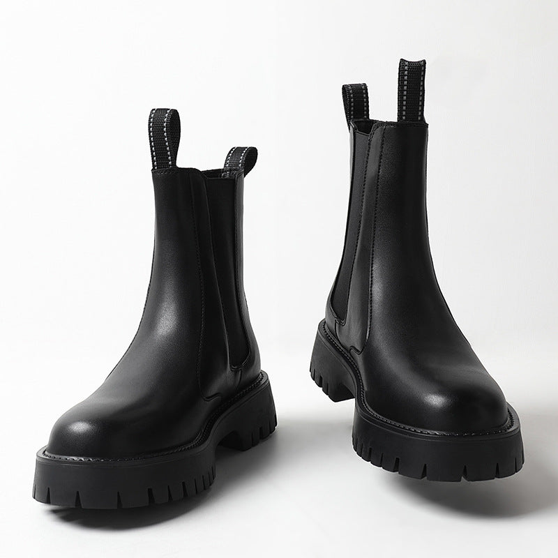 Robuste Chelsea-Stiefel mit Plateausohle