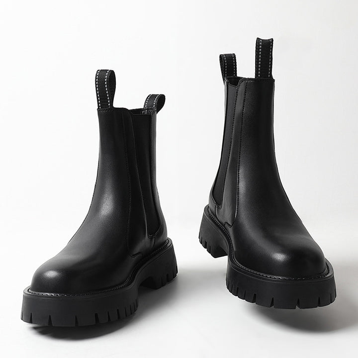 Robuste Chelsea-Stiefel mit Plateausohle