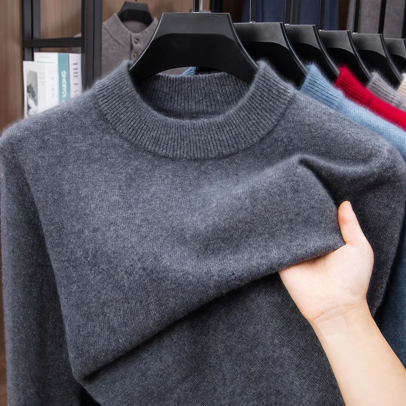 Herren-Wollpullover, 460g, warm und weich