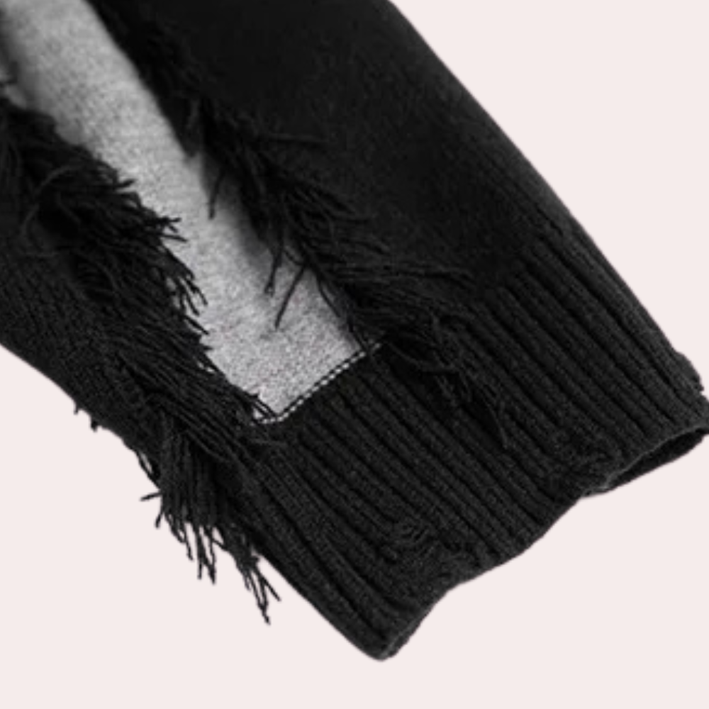 Drune | Herrenstrickjacke in Schwarz