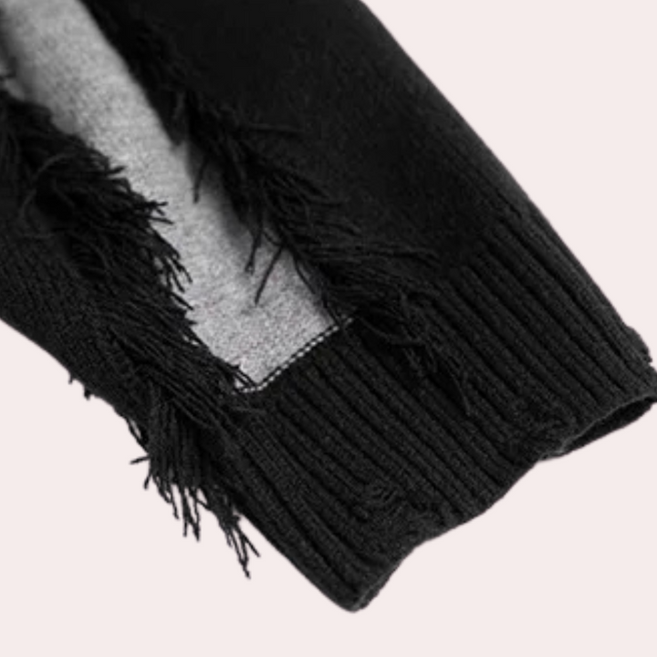Drune | Herrenstrickjacke in Schwarz
