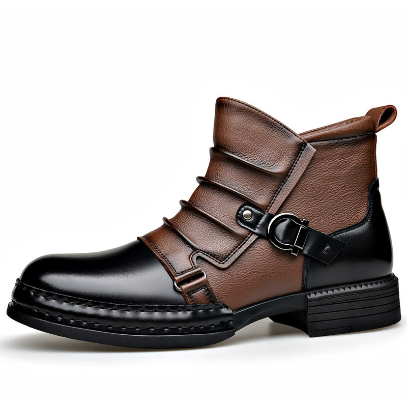 Herren-Stiefeletten im Chelsea-Stil mit seitlichem Reißverschluss