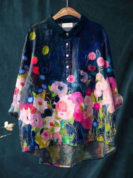 Drune | Elegante und vielseitige Blumenbluse