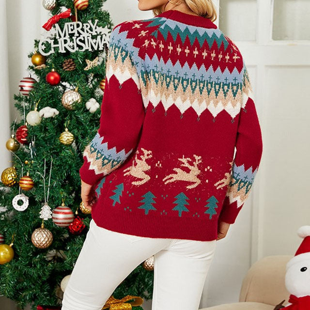 Drune | Lässiger Strickpullover mit Rundem Halsausschnitt