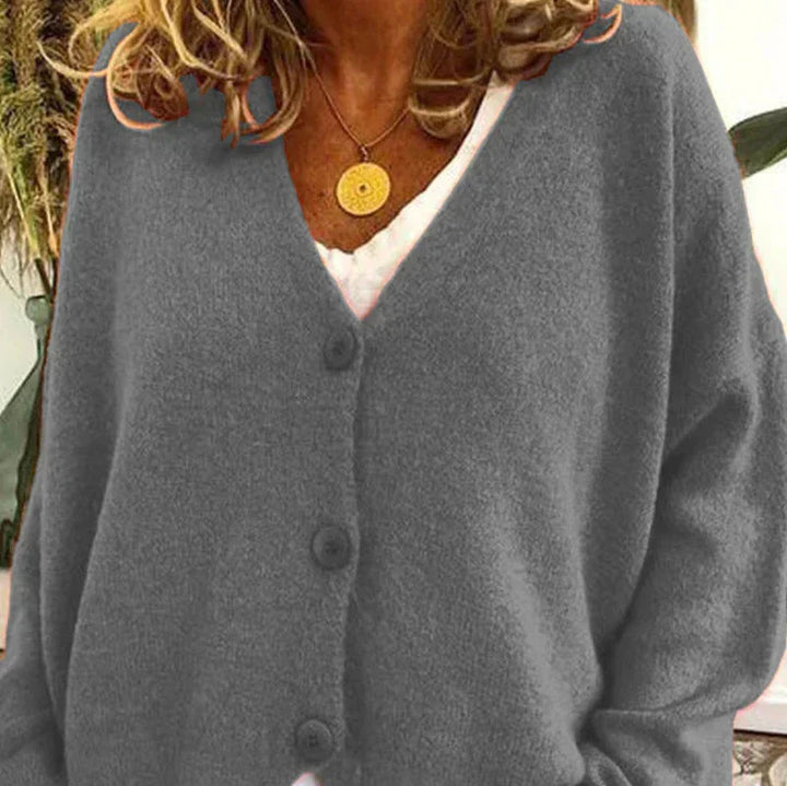 Drune | Schicke Herbst Einfarbige Lockere Pullover für Frauen