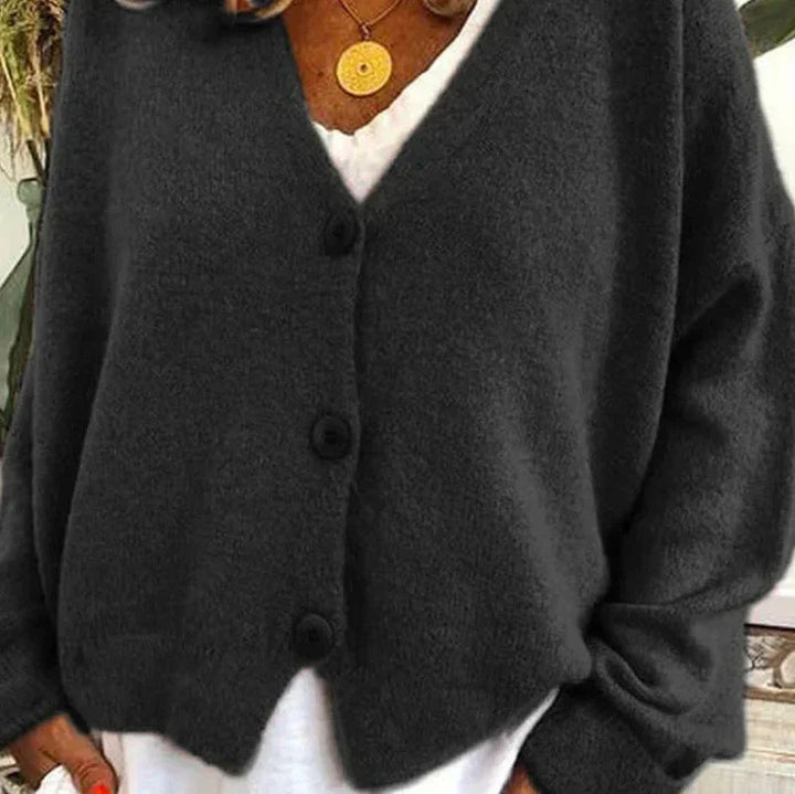 Drune | Schicke Herbst Einfarbige Lockere Pullover für Frauen