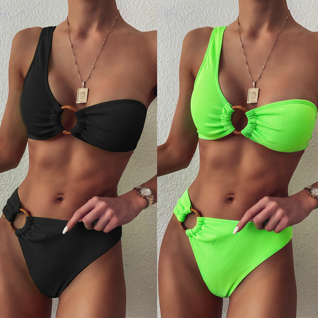 Damen Cut-Out Bikini mit modischen Ringdetails Drune