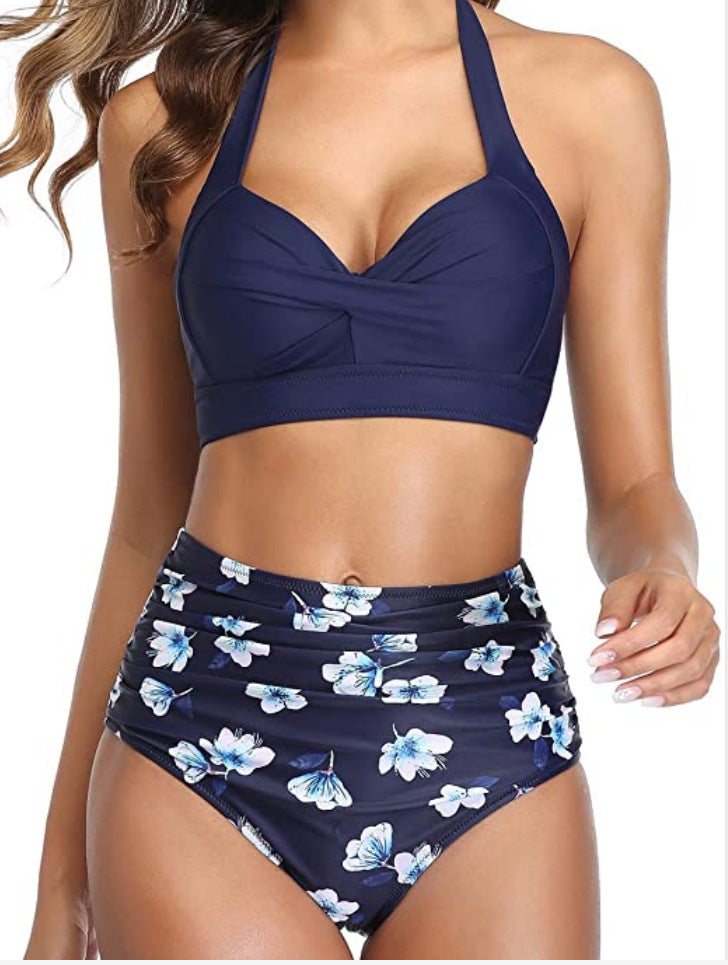Damen Modischer Bikini mit hochgeschnittenem Höschen Drune