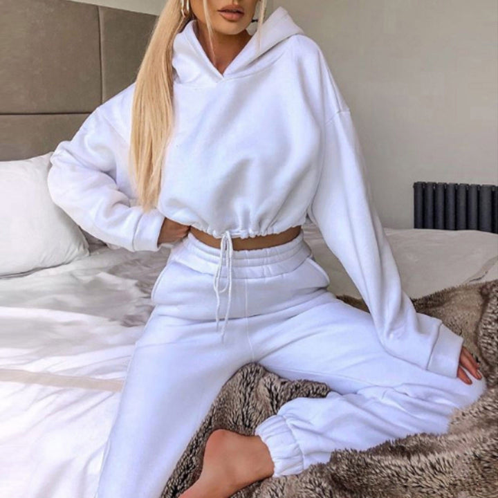 Drune | Jogginganzug Zweiteiler mit Cropped Hoodie