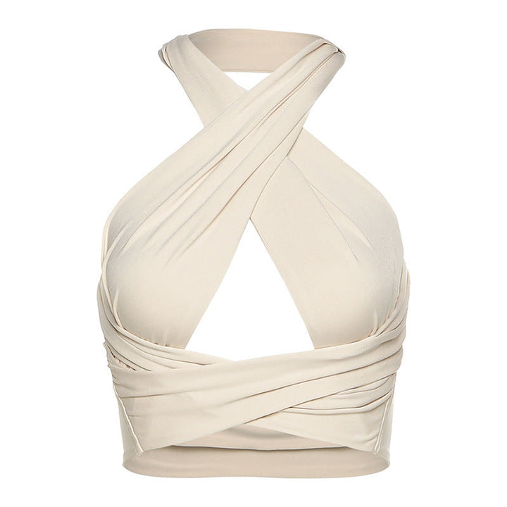 Drune | Sexy Rückenfreies Neckholder Bauchfrei Top