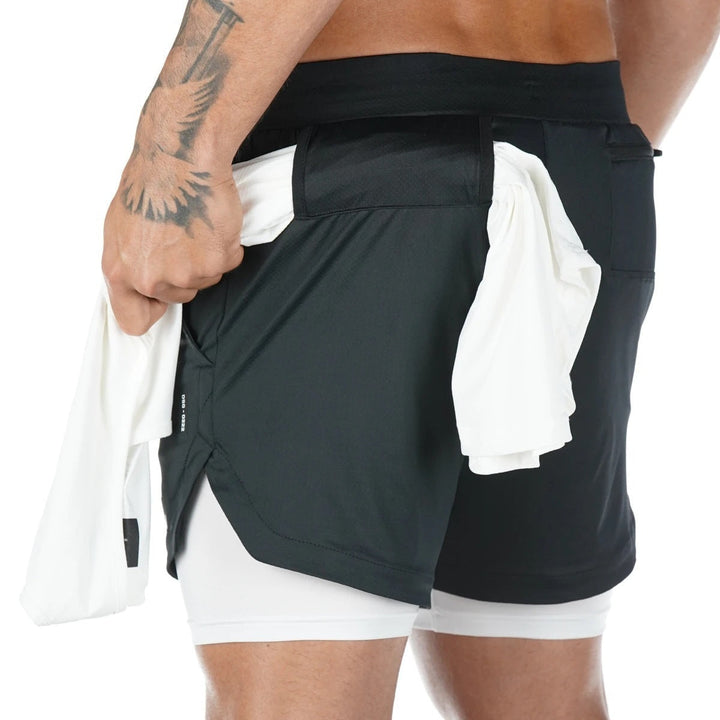 Drune | Schnelltrocknende Doppelschicht Fitnesshose Für Herren