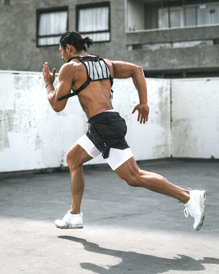 Drune | Schnelltrocknende Doppelschicht Fitnesshose Für Herren