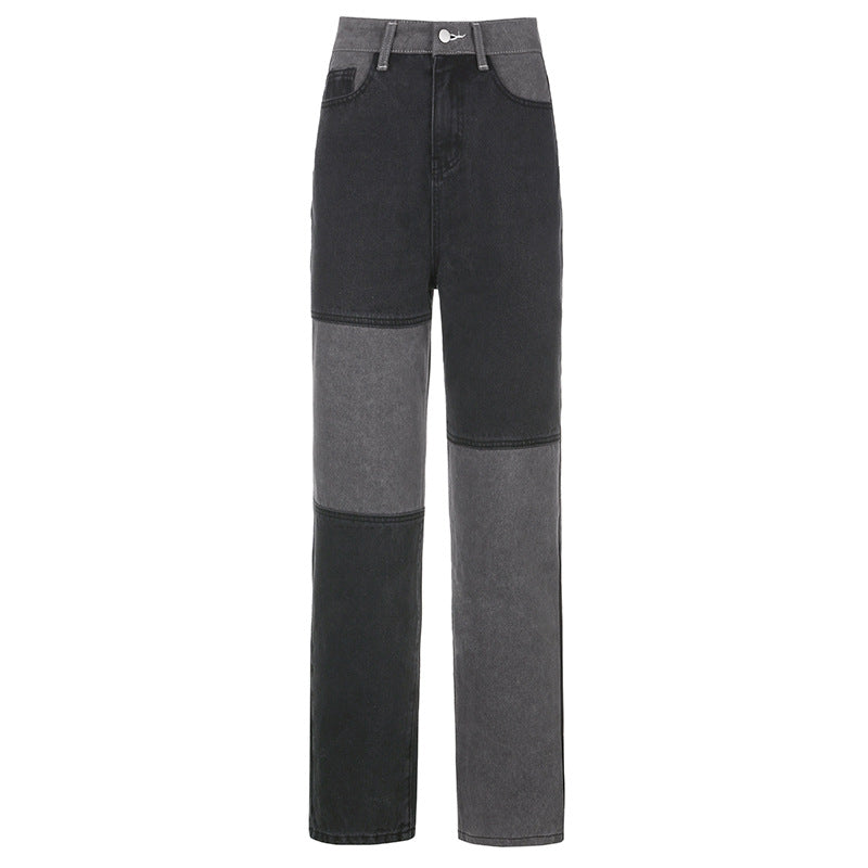 Drune Jeans mit hohem Bund und geradem Bein Damen