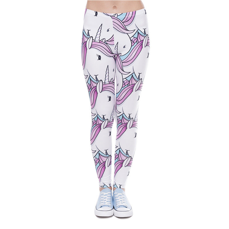 Damen Mandala-Ombre Leggings mit hohem Bund und formendem Stretch Drune