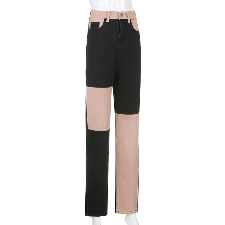 Drune Jeans mit hohem Bund und geradem Bein Damen