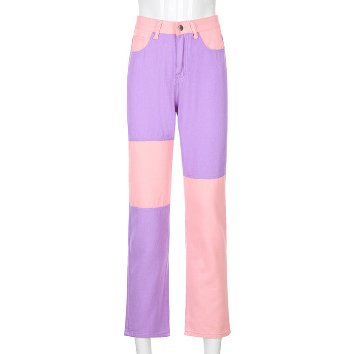 Drune Jeans mit hohem Bund und geradem Bein Damen