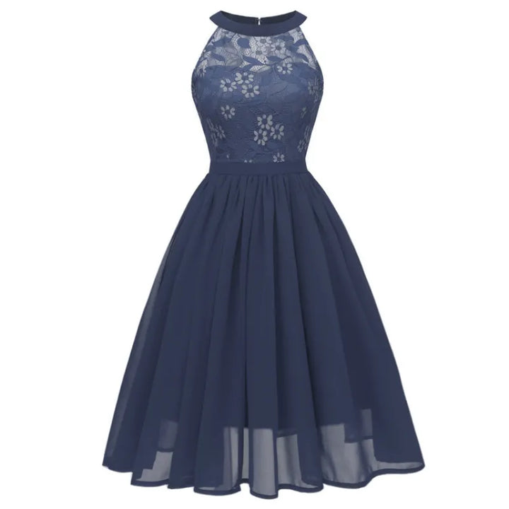 Drune | Chiffonkleid mit Spitze und Rüschen