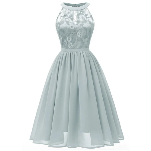 Drune | Chiffonkleid mit Spitze und Rüschen
