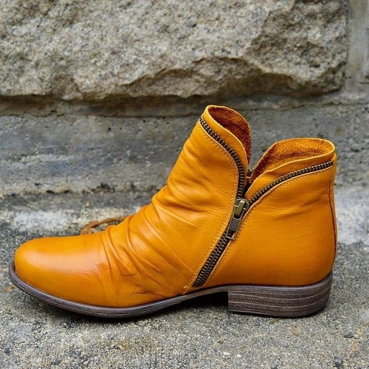 Drune | lederstiefel mit reißverschluss