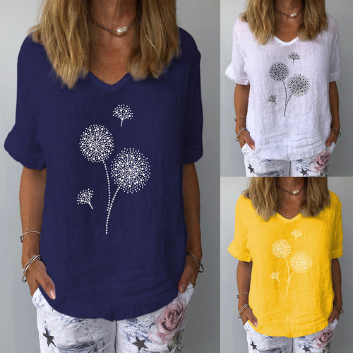 Drune | Lässiges Baumwoll-Leinen Shirt für Damen