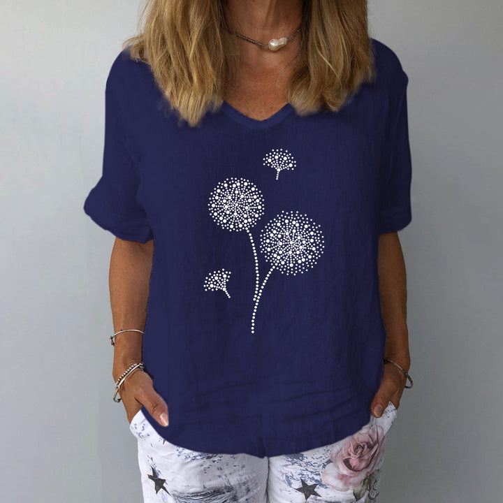 Drune | Lässiges Baumwoll-Leinen Shirt für Damen