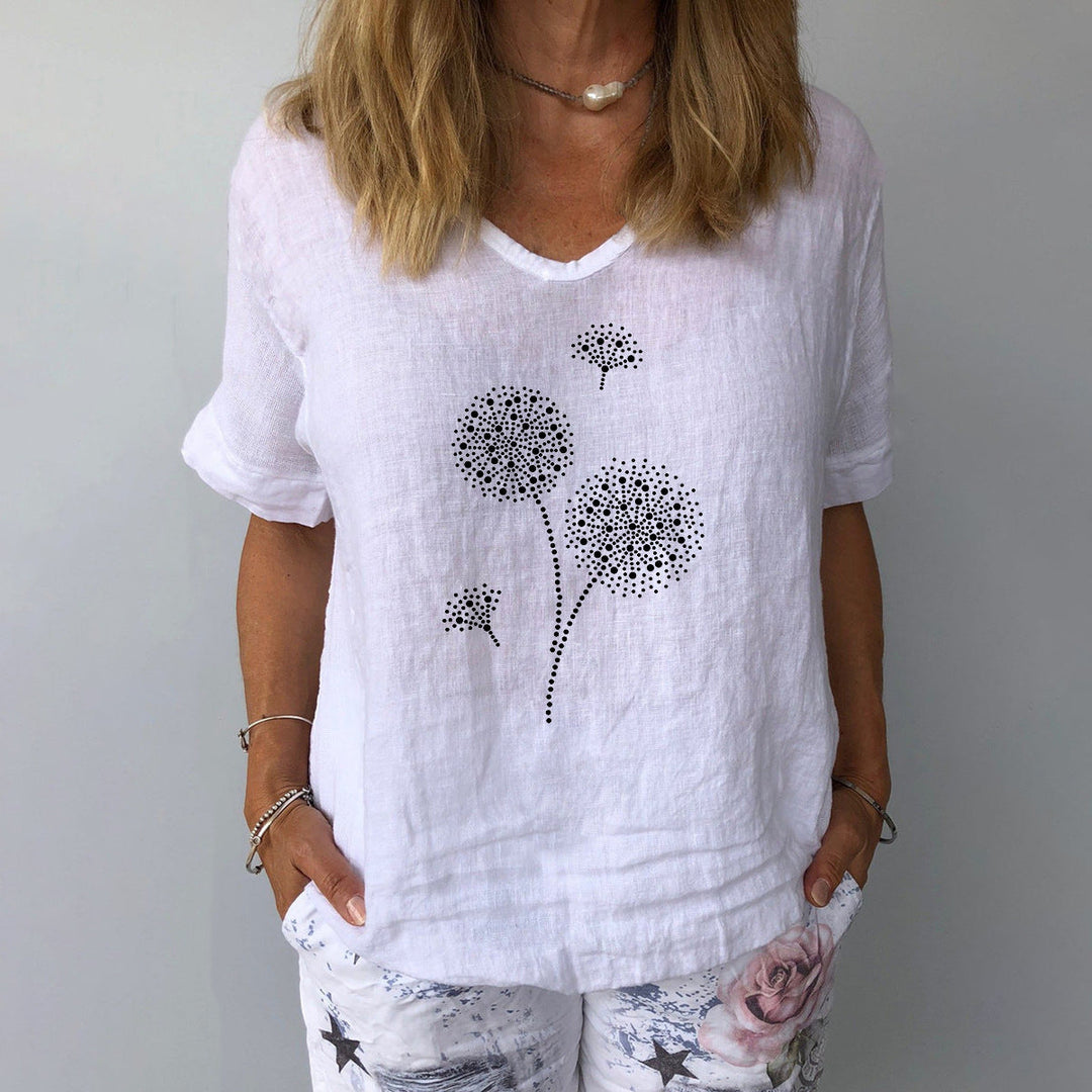 Drune | Lässiges Baumwoll-Leinen Shirt für Damen