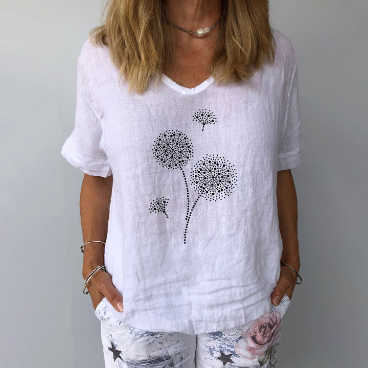 Drune | Lässiges Baumwoll-Leinen Shirt für Damen