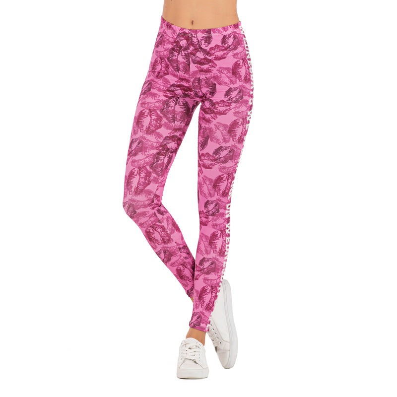 Damen Mandala-Ombre Leggings mit hohem Bund und formendem Stretch Drune