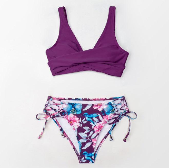 Drune | Bedruckter Badeanzug Bikini-Badeanzug Frauen