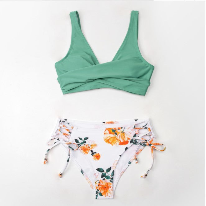 Drune | Bedruckter Badeanzug Bikini-Badeanzug Frauen