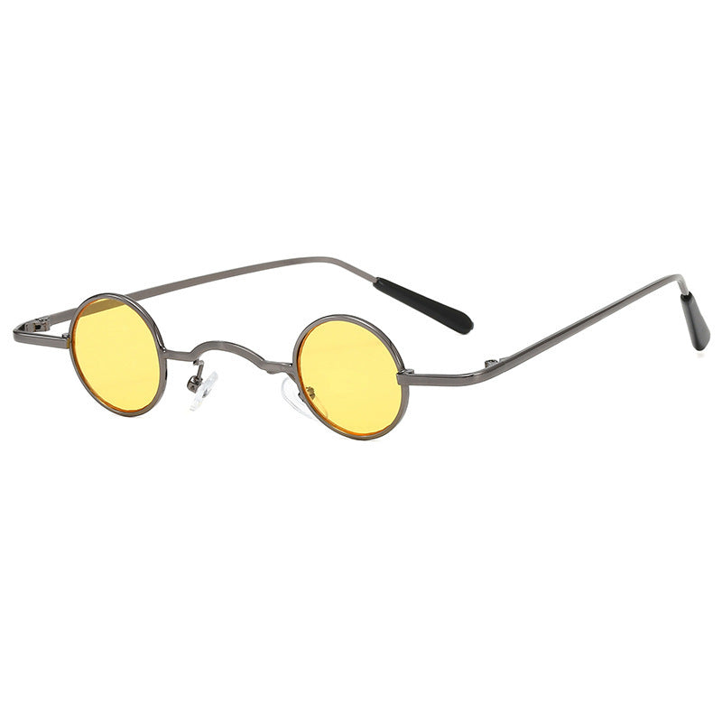 Drune | Retro Sonnenbrille mit Kleinem Runden Rahmen für Herren