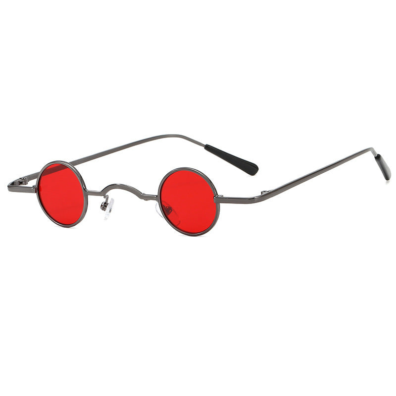 Drune | Retro Sonnenbrille mit Kleinem Runden Rahmen für Herren
