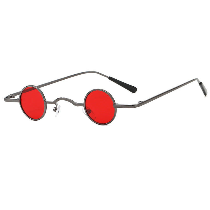 Drune | Retro Sonnenbrille mit Kleinem Runden Rahmen für Herren