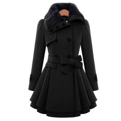 Drune Wollmantel in Slim Fit