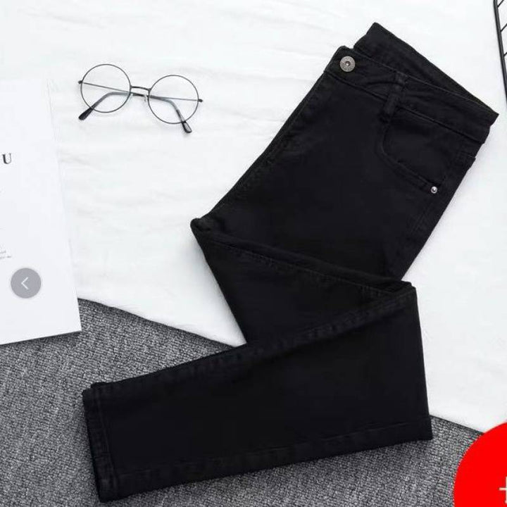 Drune-Denim-Hose mit hoher Taille und großer Größe