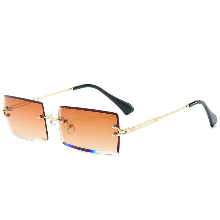 Drune | Modische Rechteckige Sonnenbrille Im Retro Stil