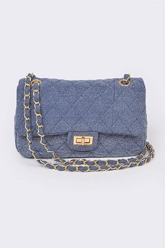 Drune | Denim Gesteppte Umwandelbare Schultertasche
