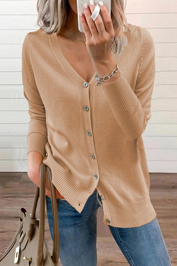 Drune | Lässiger Pullover mit V-Ausschnitt und Schnalle