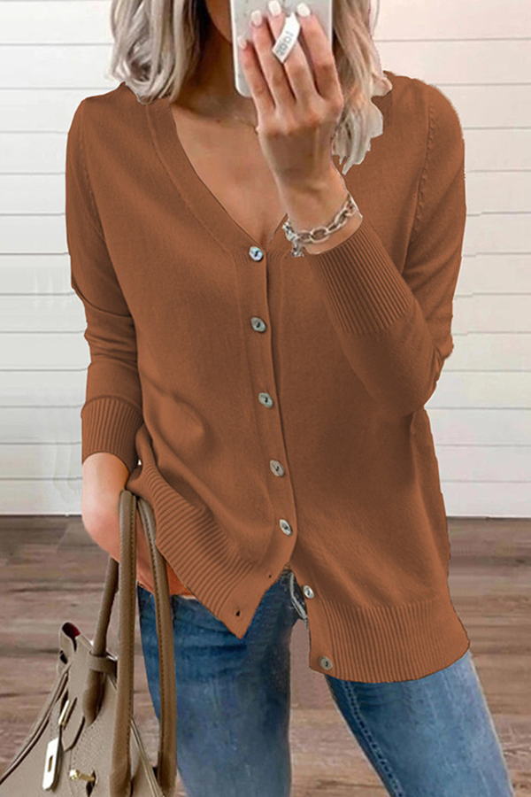 Drune | Lässiger Pullover mit V-Ausschnitt und Schnalle