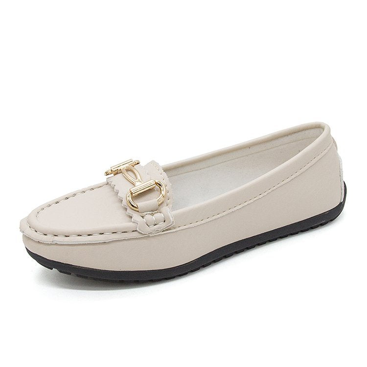 Damen Mokassins mit elegantem Schnallen-Detail und markantem Designs Drune