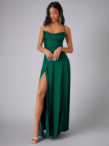 Drune | Elegantes Maxikleid Aus Satin