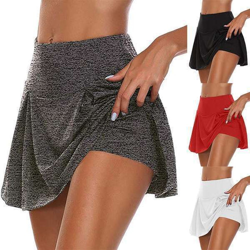 Damen sportlicher Minirock mit hoher Taille und Bewegungskomfort Drune
