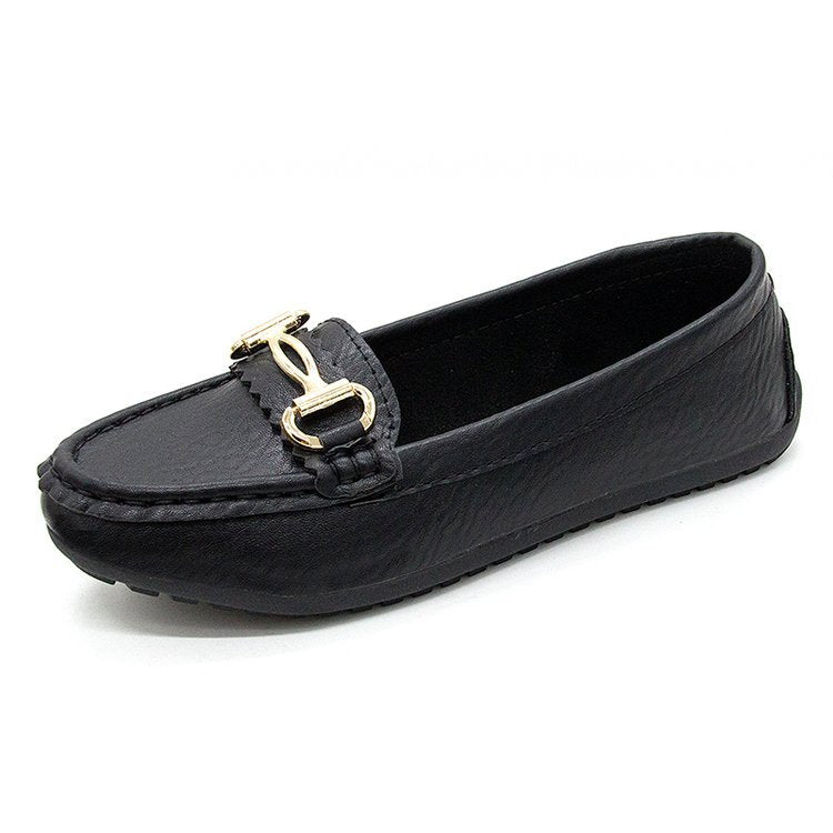 Damen Mokassins mit elegantem Schnallen-Detail und markantem Designs Drune