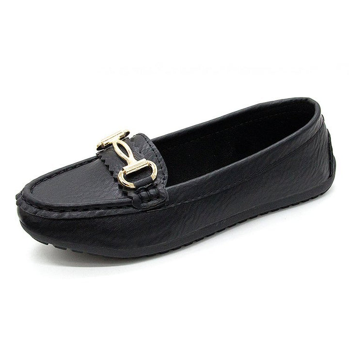 Damen Mokassins mit elegantem Schnallen-Detail und markantem Designs Drune